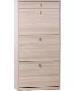 SCARPIERA OLMO CON 3 ANTE E 1 CASSETTO, 63X29X127 CM